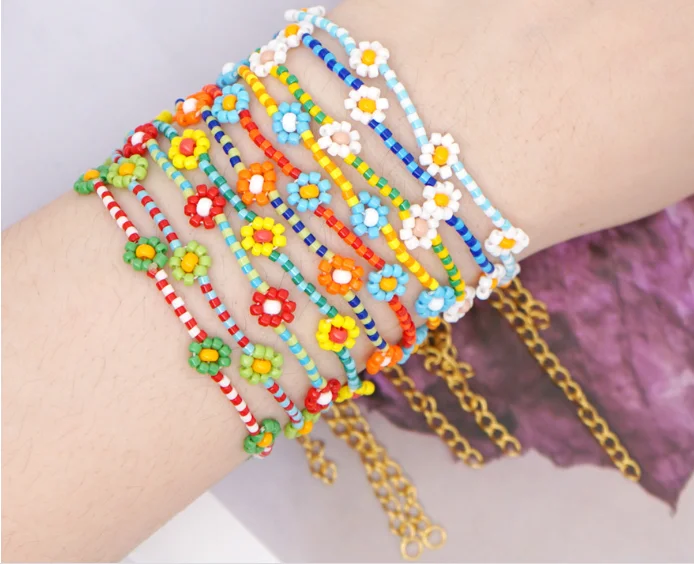 imported seed beads woven Daisy flower bracelets high quality seed beads woven flower bracelets girl beaded flower bracelets, As picture
imported seed beads woven Daisy flower bracelets high quality seed beads woven flower bracelets girl beaded flower bracelets, As picture