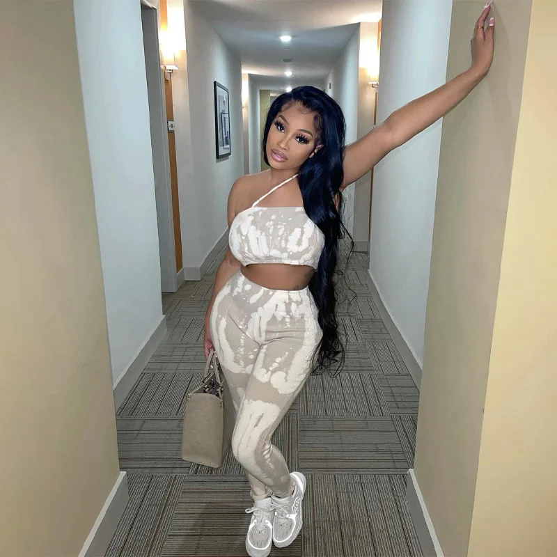 New Style Printed Slim Fashion Casual Fitness Woman Summer Sexy Slim 2 Piece Set, Customized color
New Style Printed Slim Fashion Casual Fitness Woman Summer Sexy Slim 2 Piece Set, Customized color