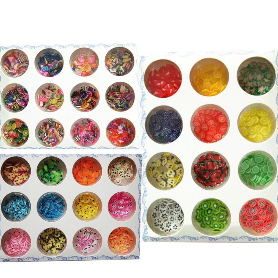 12 designs/set Colorful Soft Ceramic Resin Fruits Nail Art Charms for DIY Nail Art Accessories
12 designs/set Colorful Soft Ceramic Resin Fruits Nail Art Charms for DIY Nail Art Accessories