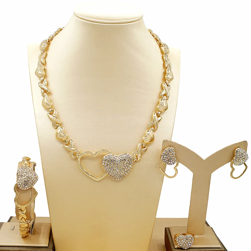 Yulaili Love You Heart to Heart Xoxo Jewelry Set Big Heart Hugs and Kisses I Love You Jewelry Sets Wedding Party Woman Set X0091
Yulaili Love You Heart to Heart Xoxo Jewelry Set Big Heart Hugs and Kisses I Love You Jewelry Sets Wedding Party Woman Set X0091