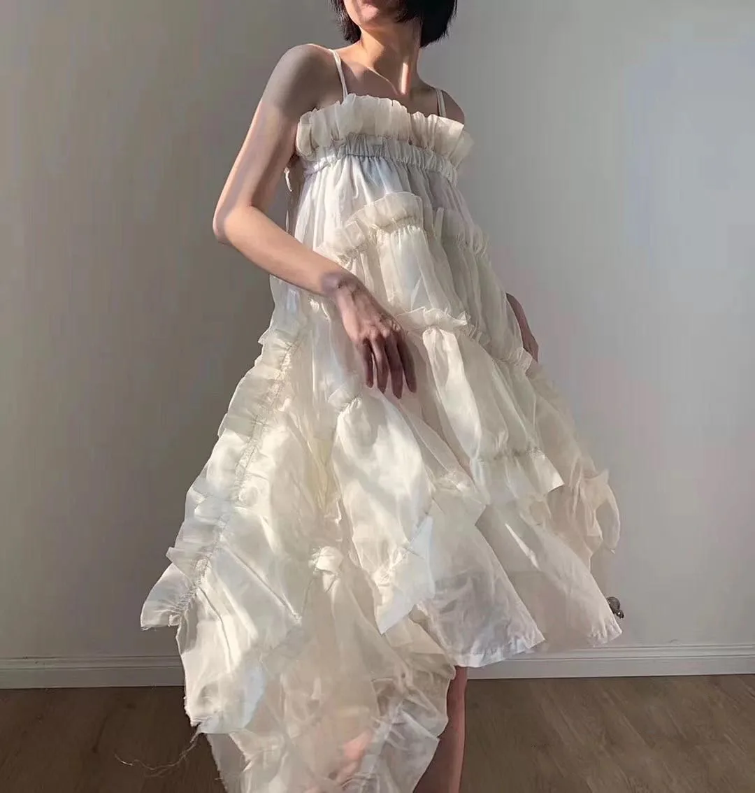 MSXU 2020 New arrival Personalized design slip dress oversize summer irregular ruffled lace dress
MSXU 2020 New arrival Personalized design slip dress oversize summer irregular ruffled lace dress