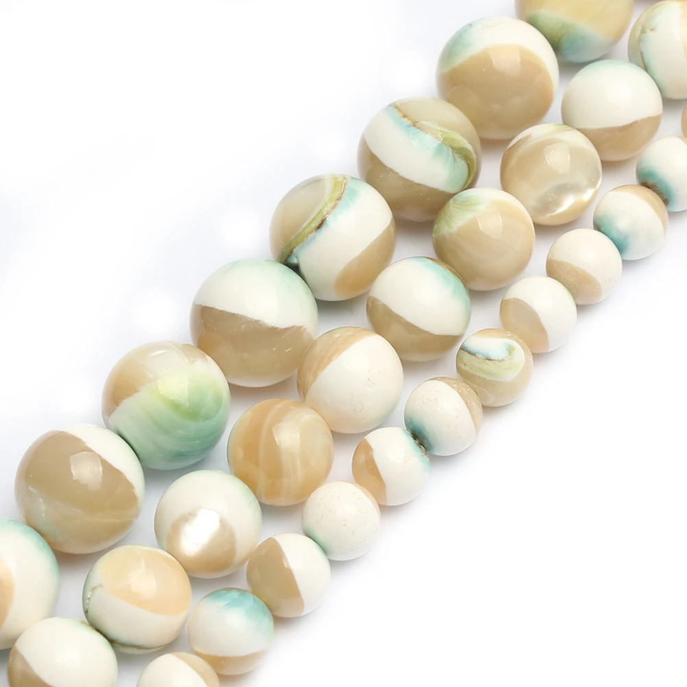 Fashion Jewelry Accessories Natural 6/8/10MM Round Luminous Shell Beads For Making Bracelet Diy
Fashion Jewelry Accessories Natural 6/8/10MM Round Luminous Shell Beads For Making Bracelet Diy