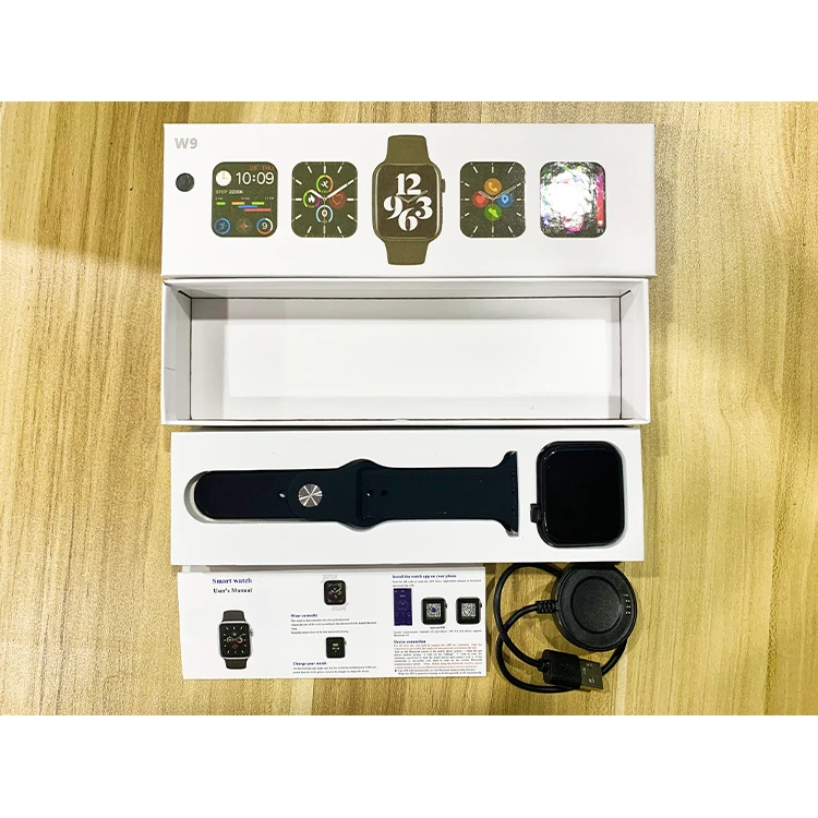 W9 Smart Watch 6 Wireless Charging Rotate Button 1.75inch Screen Local Music Games Heart Rate W9 Smartwatch Smart Watch Bands
W9 Smart Watch 6 Wireless Charging Rotate Button 1.75inch Screen Local Music Games Heart Rate W9 Smartwatch Smart Watch Bands
