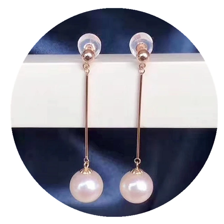 Elegant Style High Quality Wholesale Luxury Exquisite Akoya Seawater Pearl 18K Gold Earring
Elegant Style High Quality Wholesale Luxury Exquisite Akoya Seawater Pearl 18K Gold Earring