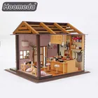 Wooden diy miniature cute sushi store Doll house for sale