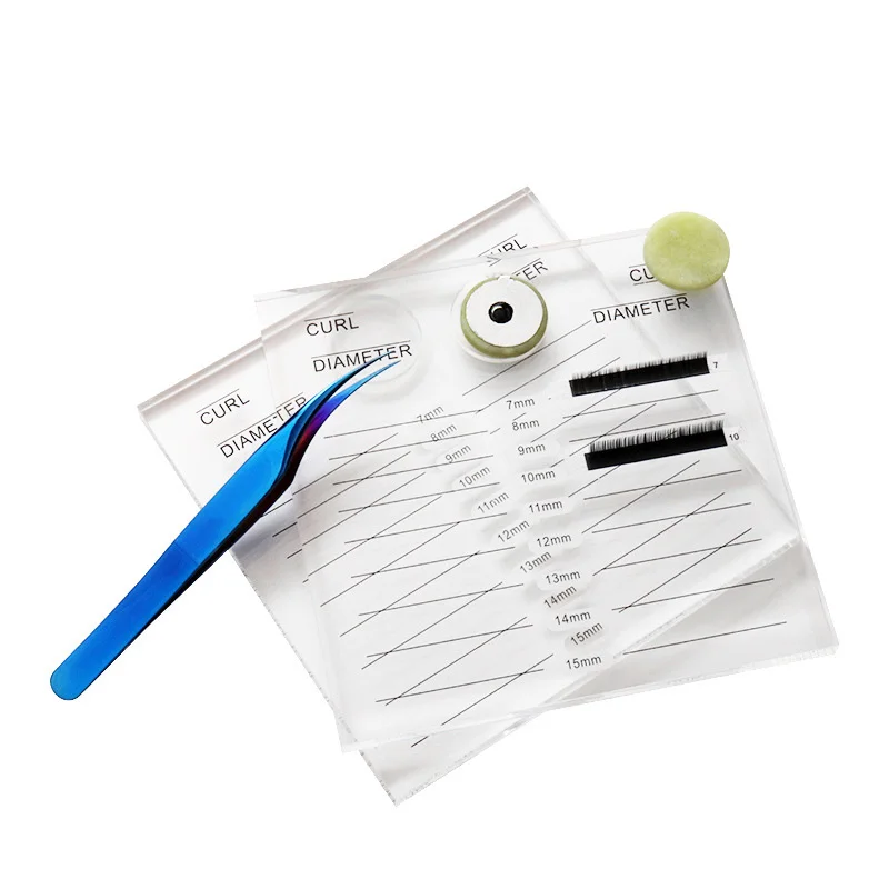 

custom clear acrylic lash palette eyelash extension classic tray with glue holder, Transparent