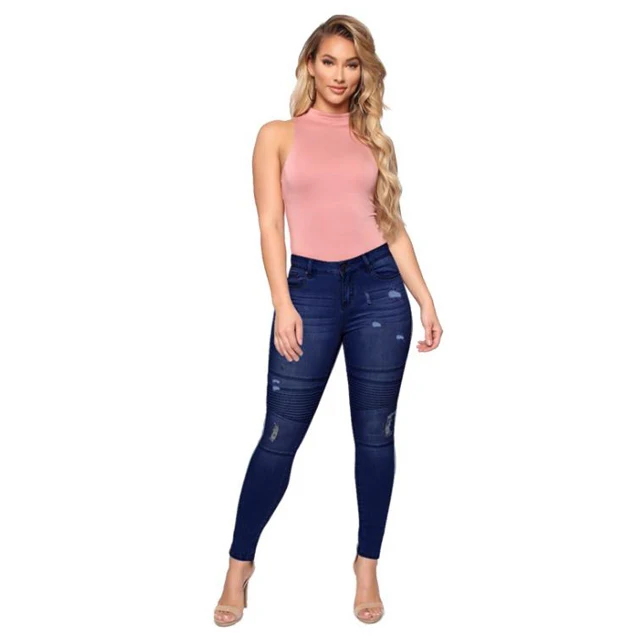 New Trending Women Mid Waist Skinny Slim Fit Elastic Flod Ladies Denim Jeans for Women
New Trending Women Mid Waist Skinny Slim Fit Elastic Flod Ladies Denim Jeans for Women