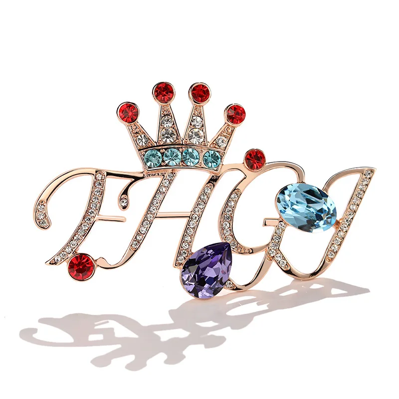 XILIANGFEIZI High Quality Luxury Fashion Jewelry Rhinestone Aka Austria Letter Bridal Crystal Brooches Women, Color
XILIANGFEIZI High Quality Luxury Fashion Jewelry Rhinestone Aka Austria Letter Bridal Crystal Brooches Women, Color