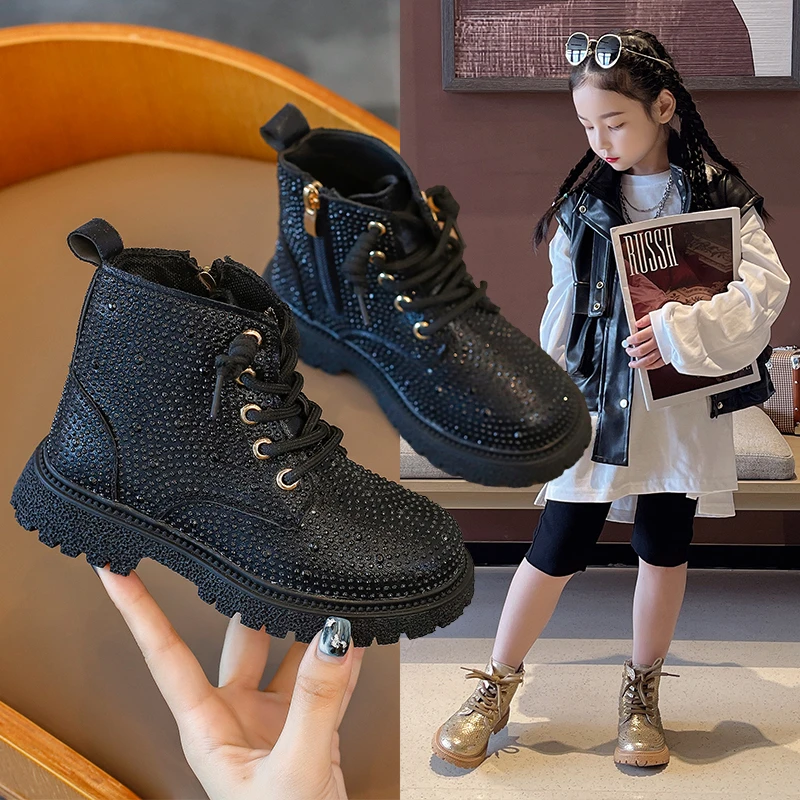 2020 British Style Autumn Girls Boys Short Fashion Boots Leather Bling Kids Boots Rubber Comfortable Children's Snow Sneakers, Black,gold
2020 British Style Autumn Girls Boys Short Fashion Boots Leather Bling Kids Boots Rubber Comfortable Children's Snow Sneakers, Black,gold