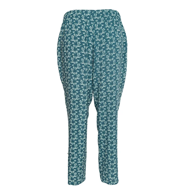 China Factory Ropa Mujer Rompers Women Fashion Plus Size 46+ Elastic Print Green Color Casual Viscose Long Pant Trouser For Lady
China Factory Ropa Mujer Rompers Women Fashion Plus Size 46+ Elastic Print Green Color Casual Viscose Long Pant Trouser For Lady
