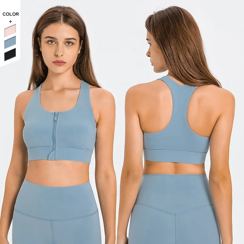 Factory Dropshipping Gym Clothing High Strength Shock Proof Zipper Widened Bottom Sports Bra For Women
Factory Dropshipping Gym Clothing High Strength Shock Proof Zipper Widened Bottom Sports Bra For Women