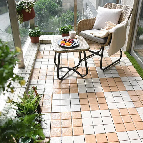 Hot sale full body ceramic interlocking tile porcelain decking tile garden flooring outdoor tile