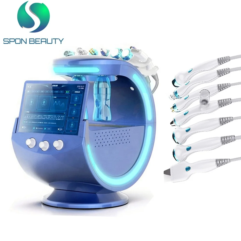 Professional 7 in 1 Multi-functional Hydro Oxygen Facial Water Peel Smart Ice Blue Skin Hydrodermabrasion Machine, White
Professional 7 in 1 Multi-functional Hydro Oxygen Facial Water Peel Smart Ice Blue Skin Hydrodermabrasion Machine, White