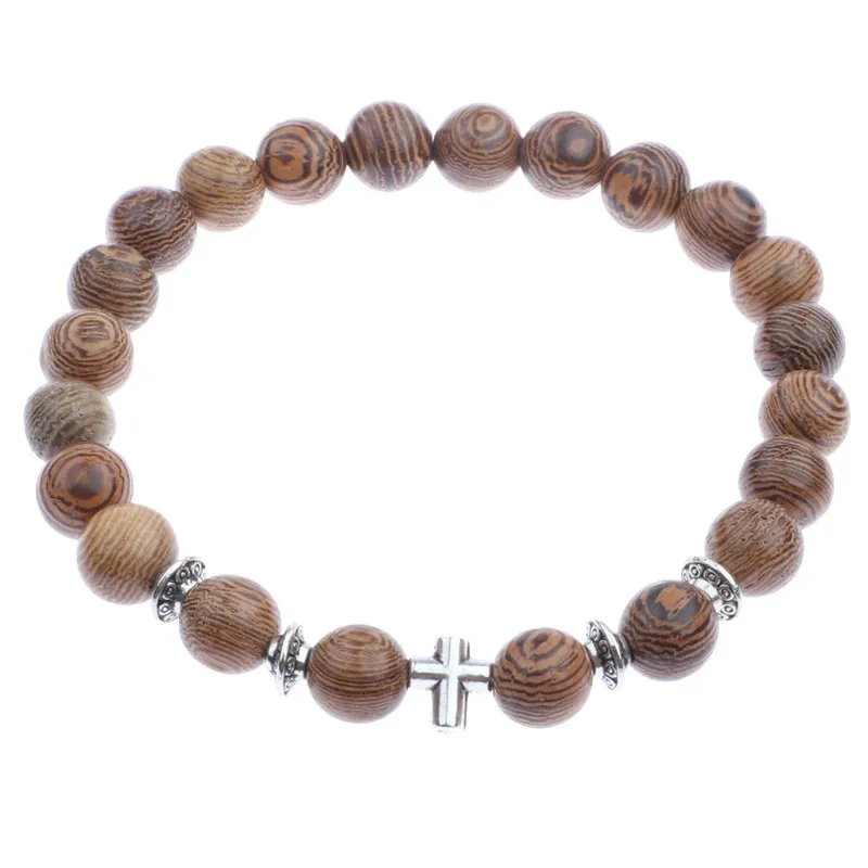 New Men Homme Ethnic Tibetan 8MM Wood Beads Charm Bracelet Geometric Yoga Rosary Cross Bracelet For Women, As picture
New Men Homme Ethnic Tibetan 8MM Wood Beads Charm Bracelet Geometric Yoga Rosary Cross Bracelet For Women, As picture