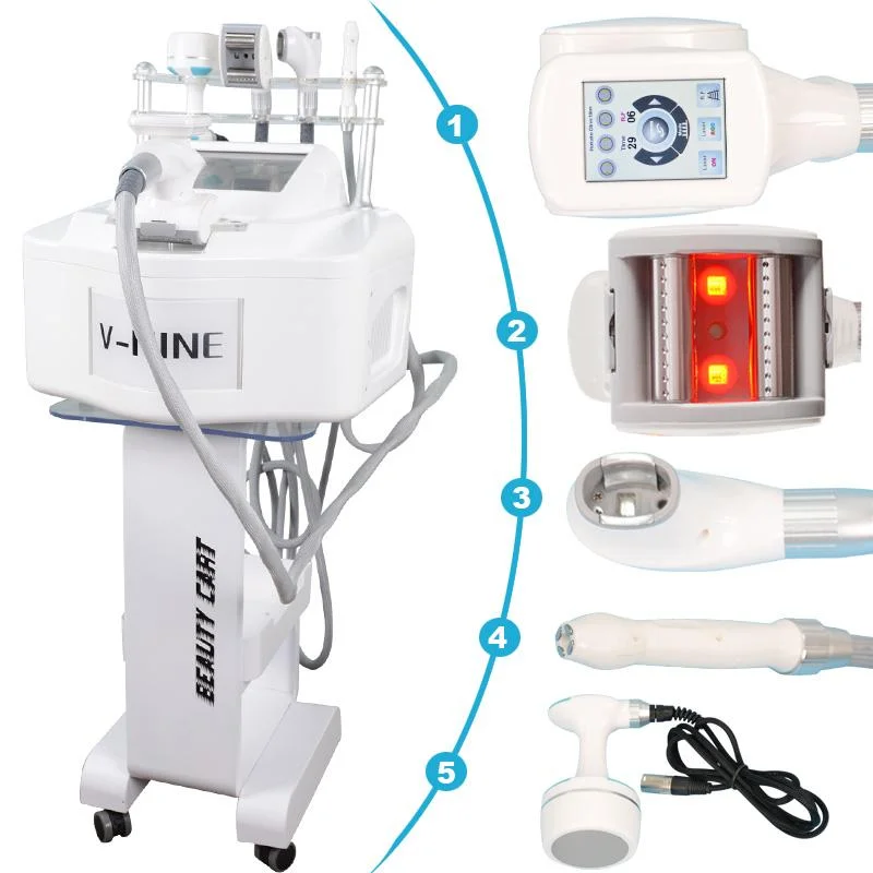 V-NINE 5 in 1 beauty instrument beauty / cavitation vacuum rf infrared roller massage machine, White or customed
V-NINE 5 in 1 beauty instrument beauty / cavitation vacuum rf infrared roller massage machine, White or customed