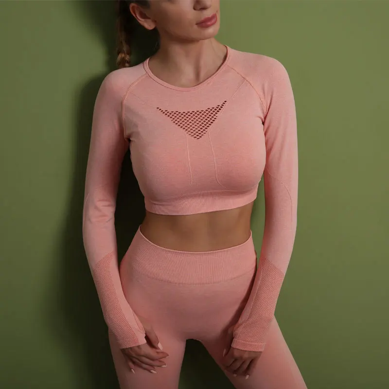 Women's workout clothes 2-piece autumn and winter yoga clothes suit hip-lifting sports pants seamless yoga pants two-piece suit, Shown
Women's workout clothes 2-piece autumn and winter yoga clothes suit hip-lifting sports pants seamless yoga pants two-piece suit, Shown