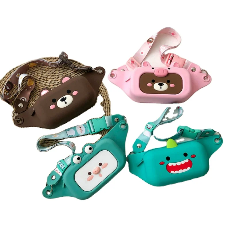 Cute Creative Women's Bag 2021 New Style Cartoon Design Chest Bag Female Large Capacity Phone Bag Fashion Silicone Shoulder Bags, Coffee pink green
Cute Creative Women's Bag 2021 New Style Cartoon Design Chest Bag Female Large Capacity Phone Bag Fashion Silicone Shoulder Bags, Coffee pink green