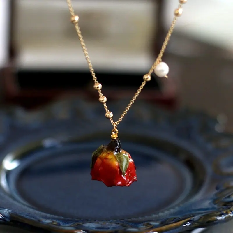 SINZRY elegant handmade fashion jewelry natural pearl real dried rose flower vintage pendant necklaces for women
SINZRY elegant handmade fashion jewelry natural pearl real dried rose flower vintage pendant necklaces for women