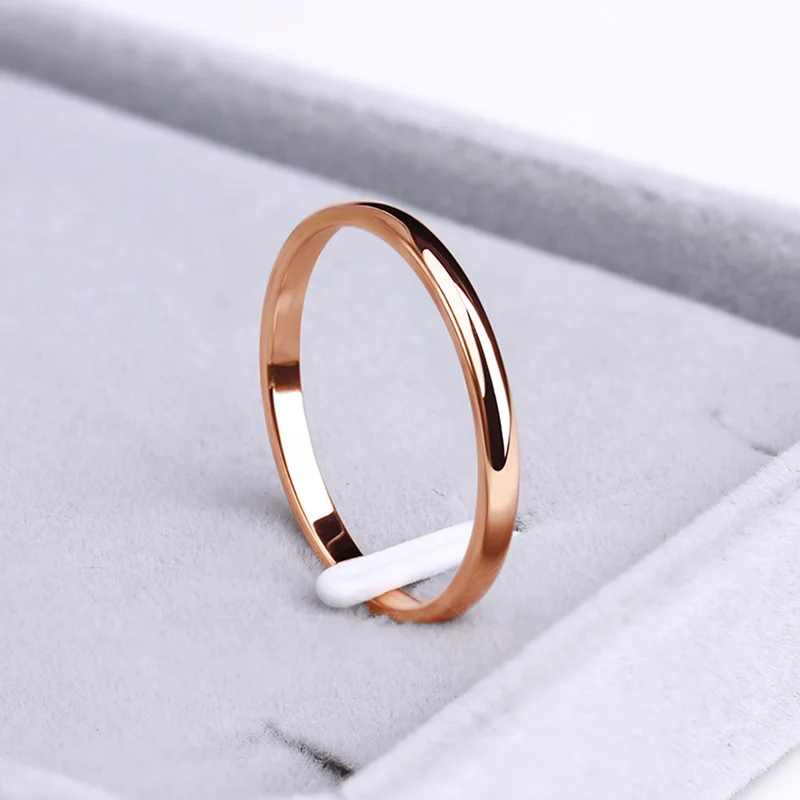Stainless Steel Rings Minimalist Rose Gold Anti-Allergy Smooth Simple Wedding Rings for Women Valentine's Day Present Gifts
Stainless Steel Rings Minimalist Rose Gold Anti-Allergy Smooth Simple Wedding Rings for Women Valentine's Day Present Gifts
