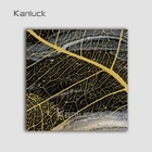 Art Painting Abstract Canvas with Gold Foil