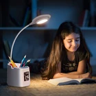 Lamp Table Lamp Design 2020 New Arrival Table Lamp With Clock Calendar Pen Holder Study Desk Lamp For Student Children