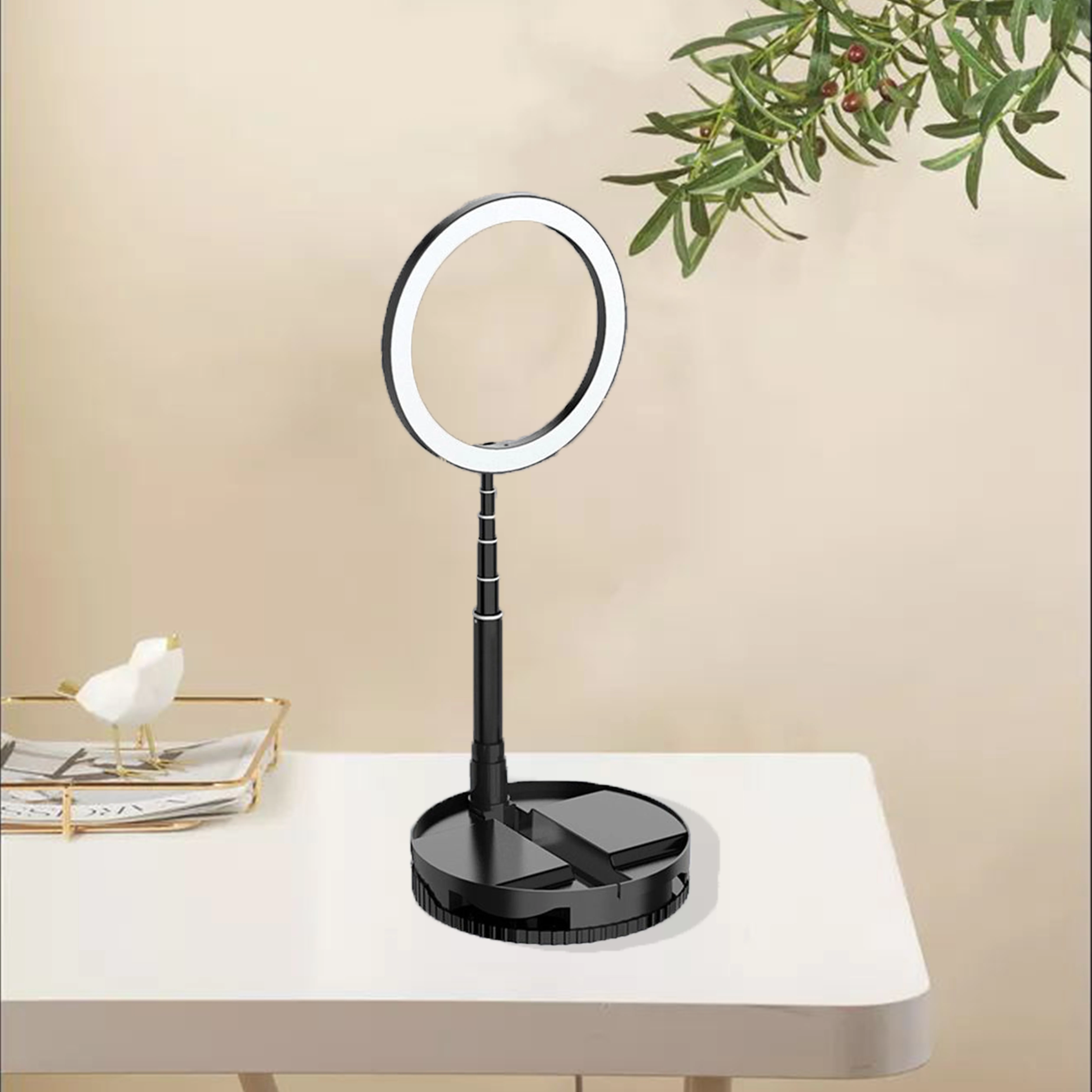 10inch Phone Holder Tiktok Light Ring Kit Ring Light LED Circle Lamp with Tripod Stand Microphone Pole, Black
10inch Phone Holder Tiktok Light Ring Kit Ring Light LED Circle Lamp with Tripod Stand Microphone Pole, Black