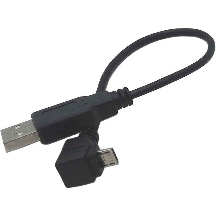 0.25m Factory Manufacture Micro to USB A Cable,Angled 90 Degree Data USB OTG Cable, Black
0.25m Factory Manufacture Micro to USB A Cable,Angled 90 Degree Data USB OTG Cable, Black
