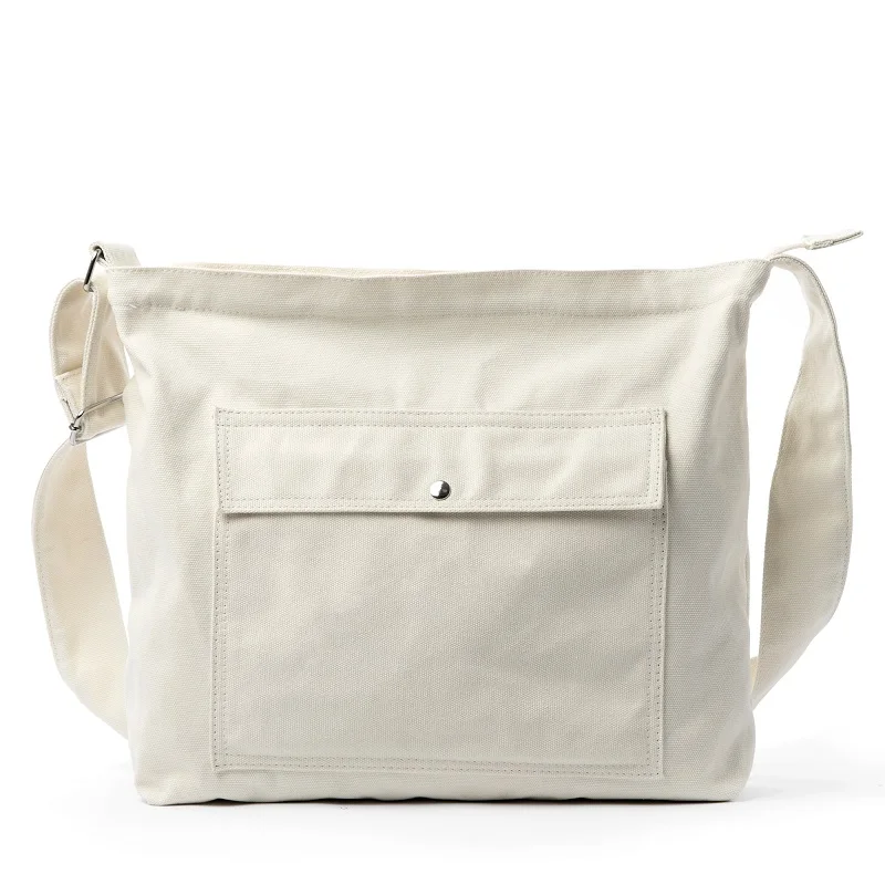 Retro simple canvas bag men's shoulder messenger bag leisure trend tote messenger bag, White, gray
Retro simple canvas bag men's shoulder messenger bag leisure trend tote messenger bag, White, gray