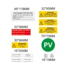 High Quality Solar System Customized PV ABS Warning Label Kits