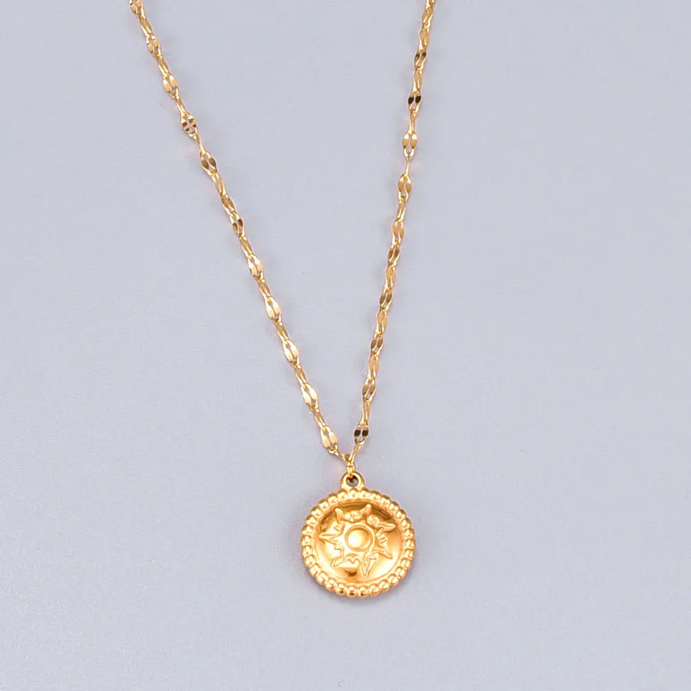 Wholesale Punk God Stainless Steel Sun Necklaces Pendants Chain for Girls Jewelry Creativity Gift
Wholesale Punk God Stainless Steel Sun Necklaces Pendants Chain for Girls Jewelry Creativity Gift