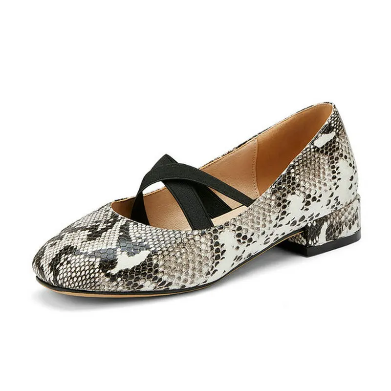 Casual Shoes Snake Print Low Heel Criss Cross Strap Women Flat Soft Comfortable Mary Jane Pumps Shoes
Casual Shoes Snake Print Low Heel Criss Cross Strap Women Flat Soft Comfortable Mary Jane Pumps Shoes