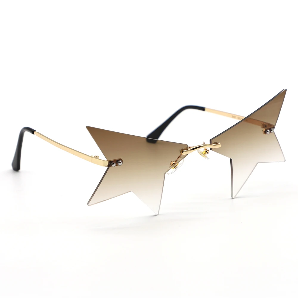 Lunettes Personality Half Frame Star Sunglasses Women Luxury Square Rimless Sun Glasses Polygonal Clear Brown Eyeglass Female, Custom colors
Lunettes Personality Half Frame Star Sunglasses Women Luxury Square Rimless Sun Glasses Polygonal Clear Brown Eyeglass Female, Custom colors