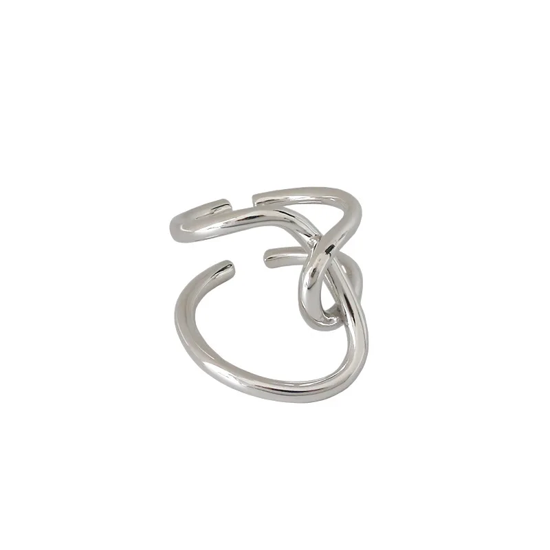 S925 Sterling Silver Ring Ins Minority Simple Asymmetric Cross Ring Personalized Open Female Silver Ring
S925 Sterling Silver Ring Ins Minority Simple Asymmetric Cross Ring Personalized Open Female Silver Ring