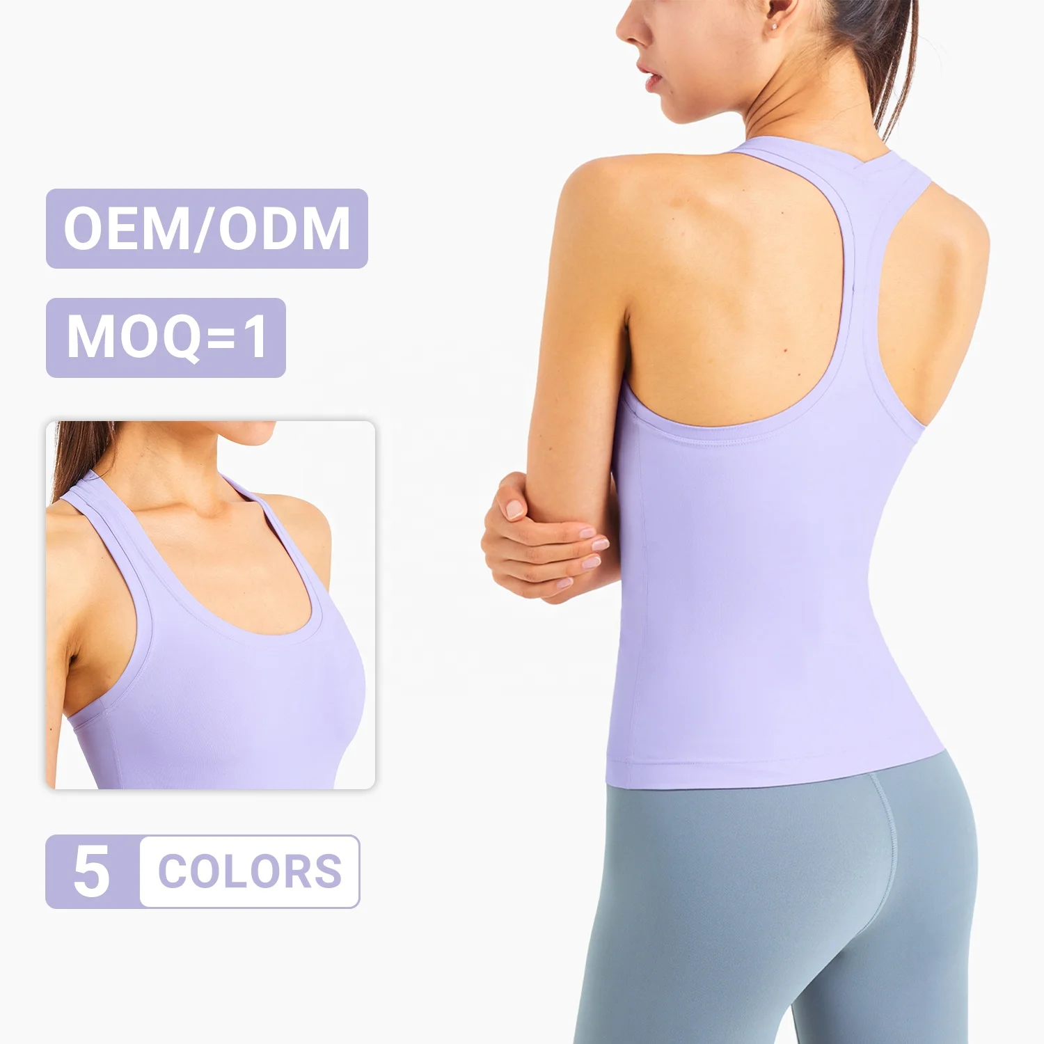 Custom Logo Ladies Seamless Exercise Running Workout Fitness Women Gym Yoga Tank Top
Custom Logo Ladies Seamless Exercise Running Workout Fitness Women Gym Yoga Tank Top
