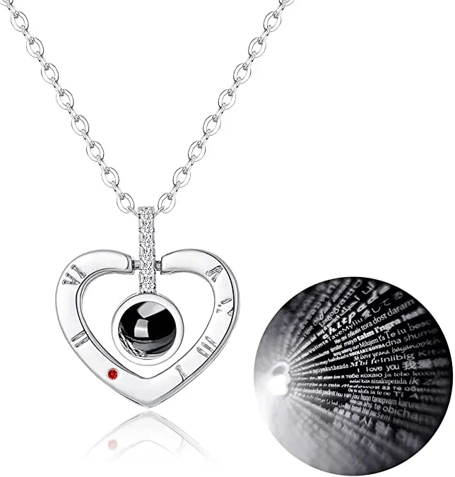 Latest Confession of Love Dangle Necklace Gold Plated Memory Chip Projection 100 Languages I Love You Pendant Necklaces
Latest Confession of Love Dangle Necklace Gold Plated Memory Chip Projection 100 Languages I Love You Pendant Necklaces