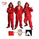 La Casa De Papel Cosplay Halloween Party Salvador Dali Moviei costume with mask