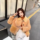 Best Selling Luxury Leopard Print Lovely Natural Lamb Wool Warm Thickening Fur Teddy Coats