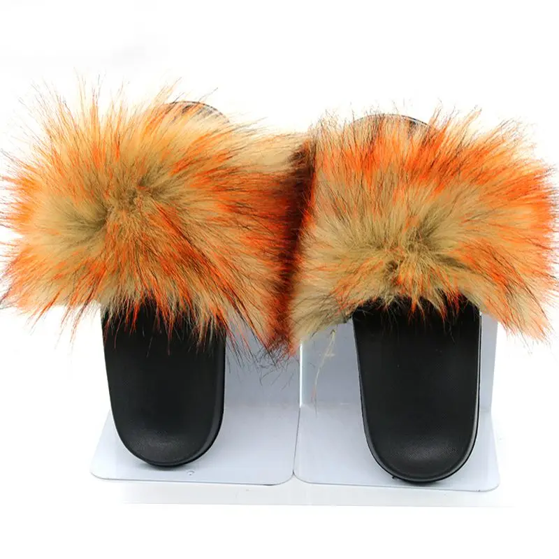 Women's Slides Faux Fur Cute Fuzzy Slippers Comfort Sexy Fashion Flat Sandals For Ladies, Single color
Women's Slides Faux Fur Cute Fuzzy Slippers Comfort Sexy Fashion Flat Sandals For Ladies, Single color
