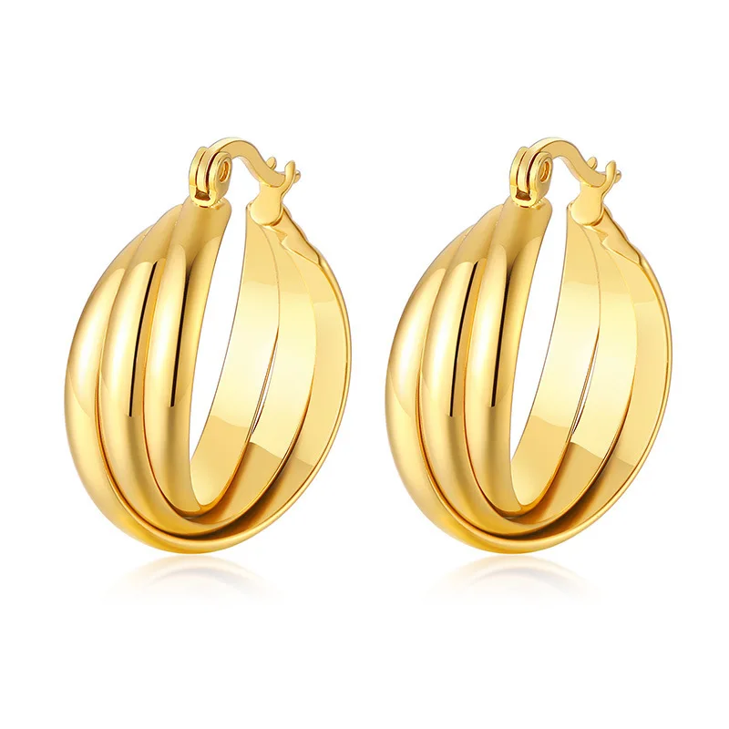 Wholesale INS Multi-layer 18k Gold Plated Stainless Steel Waterproof Jewelry Fashion Earrings
Wholesale INS Multi-layer 18k Gold Plated Stainless Steel Waterproof Jewelry Fashion Earrings