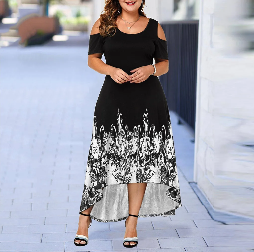 Evening Party Summer Plus Size Maxi Dress Women 5XL 2021 New Arrivals Short Sleeve Floral Printed Elegant Large Dress
Evening Party Summer Plus Size Maxi Dress Women 5XL 2021 New Arrivals Short Sleeve Floral Printed Elegant Large Dress