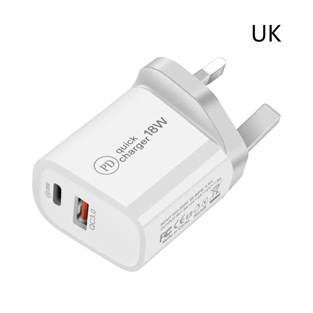 18W Fast Charger Quick Charge 3.0 Type C PD USB Charger with QC 3.0 Portable Fast Charger For iPhone Samsung Xiaomi Laptop
18W Fast Charger Quick Charge 3.0 Type C PD USB Charger with QC 3.0 Portable Fast Charger For iPhone Samsung Xiaomi Laptop