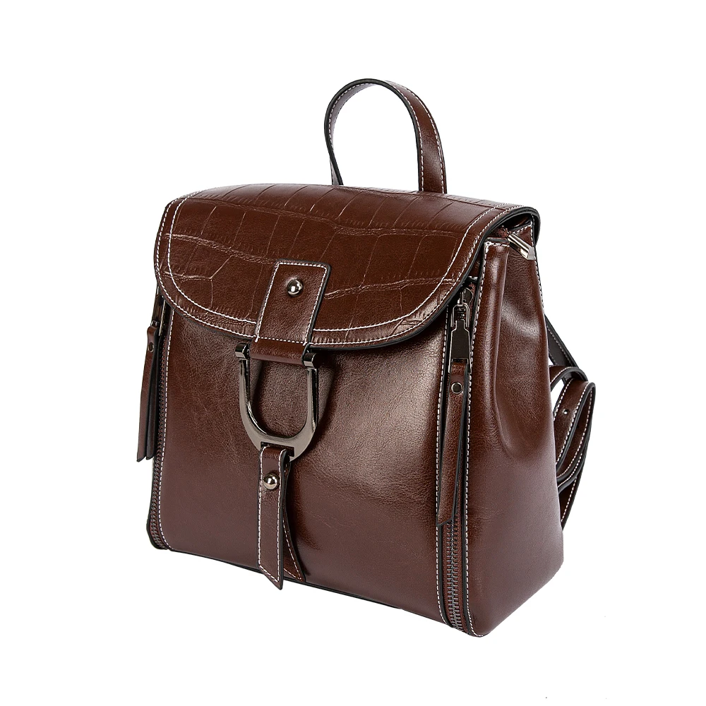 wholesale bolso elegante Oil wax cowhide leather ladies backpack women popular shoulder purse Handbags
wholesale bolso elegante Oil wax cowhide leather ladies backpack women popular shoulder purse Handbags