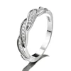 New Design Twist Bands Eternity Rings Wedding Jewelry 925 Sterling Silver