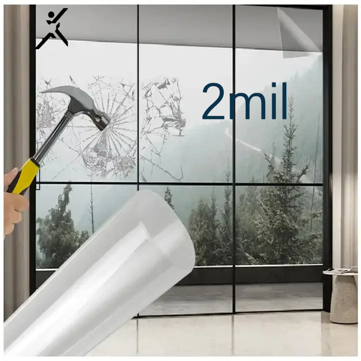 2MIL Explosion Proof Safety Window Film PET Transparent High Heat Insulation Building Window Glass Explosion Proof Film
2MIL Explosion Proof Safety Window Film PET Transparent High Heat Insulation Building Window Glass Explosion Proof Film