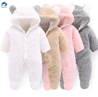 

AIMBIELLY High Quality Baby Bear Snowsuit Warm Fleece Baby Rompers Newborn long-sleeved Jumpsuit.