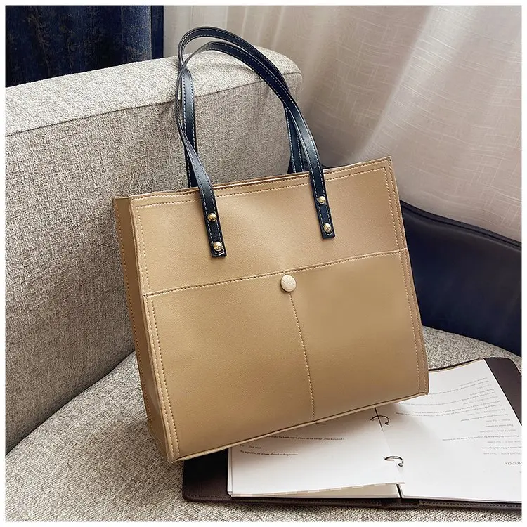 2021 Retro Large Lady Tote Bag Sling Bags Ladies Shoulder Bag Vegan Leather Women Handbags, As picture
2021 Retro Large Lady Tote Bag Sling Bags Ladies Shoulder Bag Vegan Leather Women Handbags, As picture