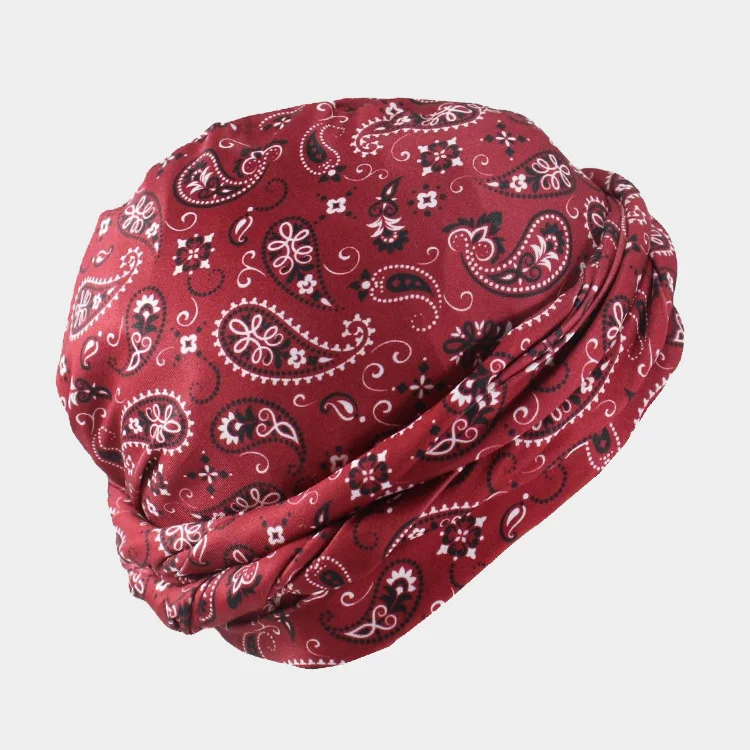 Low MOQ Custom logo Satin lined Turban Hat Hair Headwear Breathable Bottoming Turban For Men
Low MOQ Custom logo Satin lined Turban Hat Hair Headwear Breathable Bottoming Turban For Men