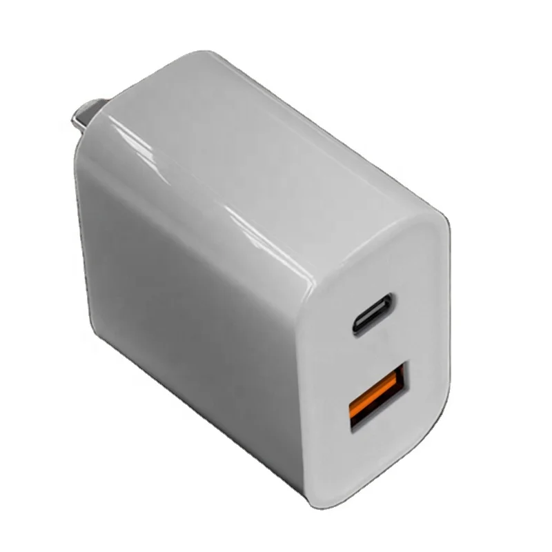 Wholesale Dual Port AC Adapter 18W PD QC 3.0 Fast Charging USB C 18W PD Wall Adapter USB-C Multi Port PD Power Travel Charger
Wholesale Dual Port AC Adapter 18W PD QC 3.0 Fast Charging USB C 18W PD Wall Adapter USB-C Multi Port PD Power Travel Charger
