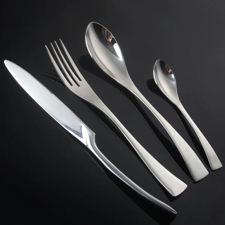 dropshipping products high class stand knife fork sppon set mirror polish cutlery set for wedding flatware set steel cutlery, Sliver 
dropshipping products high class stand knife fork sppon set mirror polish cutlery set for wedding flatware set steel cutlery, Sliver