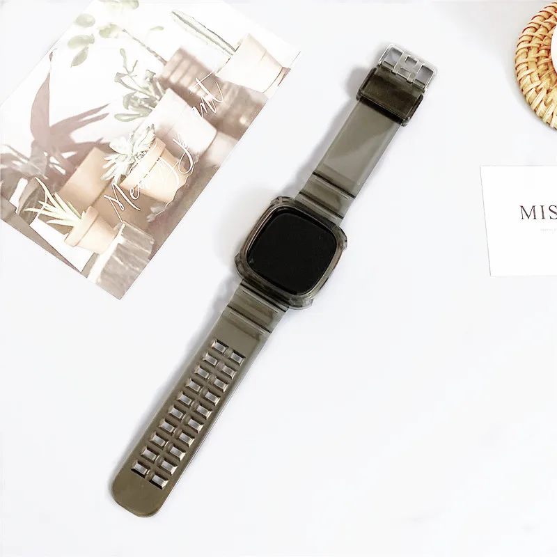 Set Colorful Soft Watch Bands TPU Watch Band New Bling Transparent TPU Strap Watch Bands 38mm 40mm 42mm 44mm
Set Colorful Soft Watch Bands TPU Watch Band New Bling Transparent TPU Strap Watch Bands 38mm 40mm 42mm 44mm